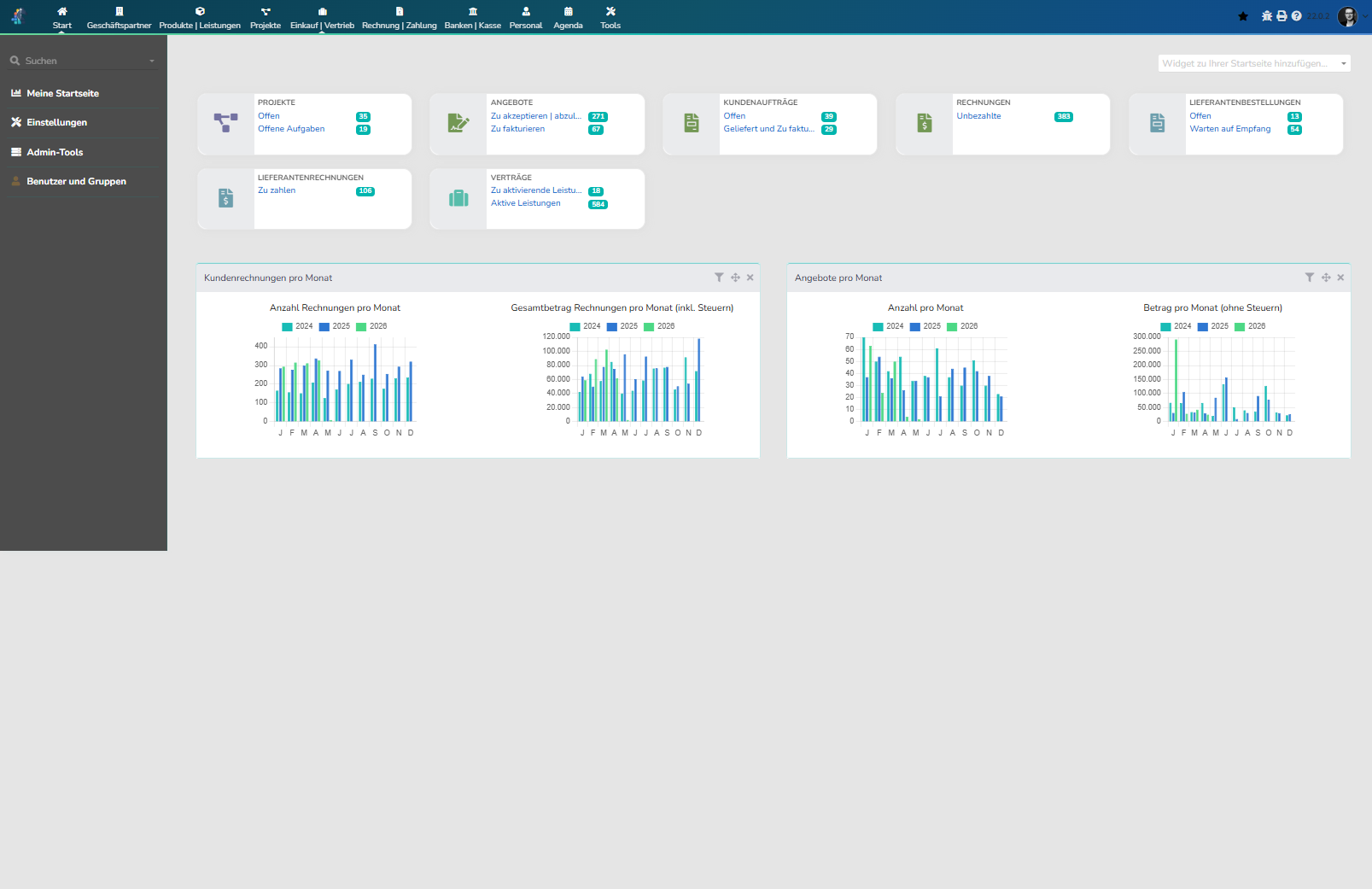 noumaPRO Dashboard